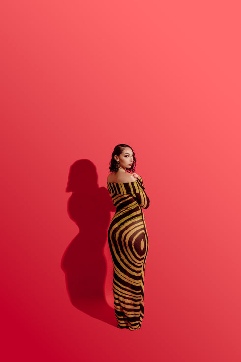 SANA MAXI IN DARK BUTTERSCOTCH